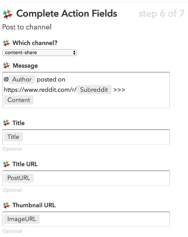 IFTTT Slack channel