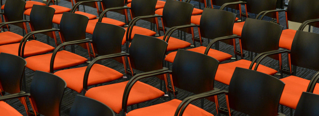 Chairs in a conference room