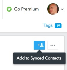 Add to Synced Contacts option in FullContact